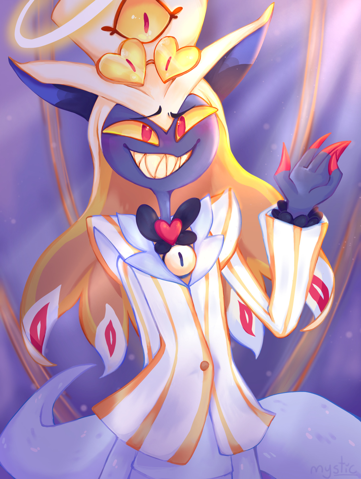 Digital Fanart of 'Sir Pentious'redeemed design from 'Hazbin Hotel'