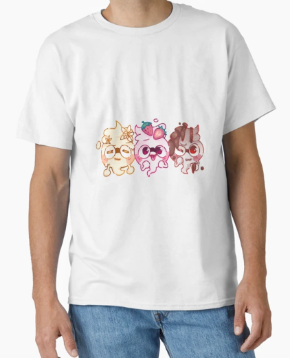 Realistic mock-up of my art on a shirt